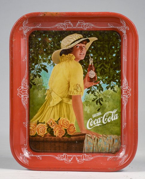 Vassoio in metallo Cocacola vintage 1980