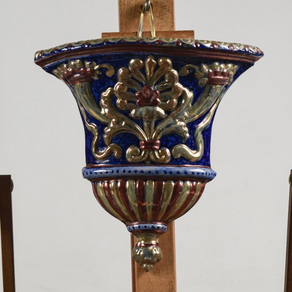 Vaso ceramica finitura a lustro  