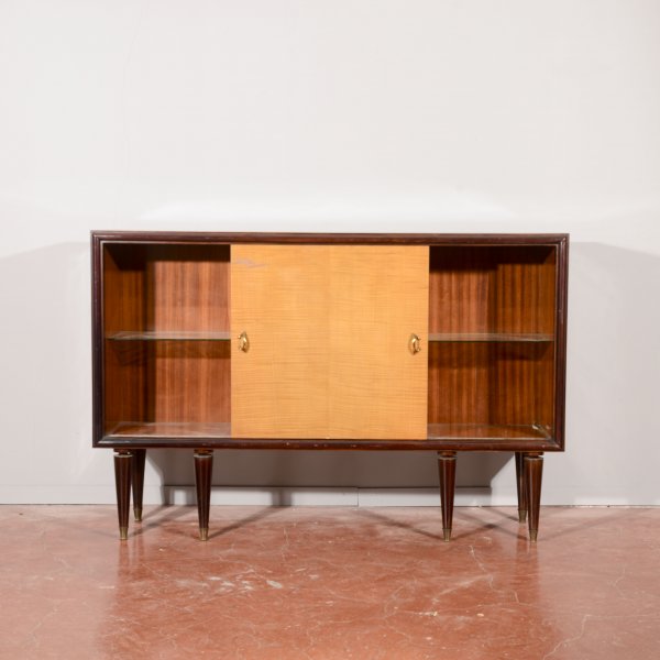 Credenza ante scorrevoli bicolore  Italia Art Decò  