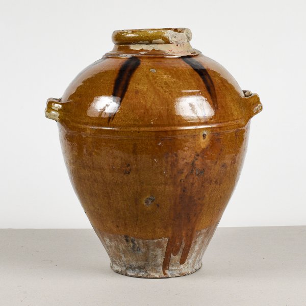 Anfora in terracotta smaltata inizio  XX