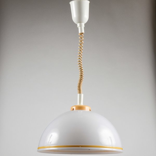 Lampadario plastica Guzzini anni 1970 
