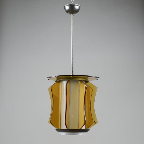 Lampadario vetro vintage anni 60