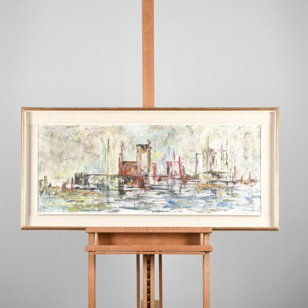 Quadro dipinto 1962 firmato Zauli Paolo