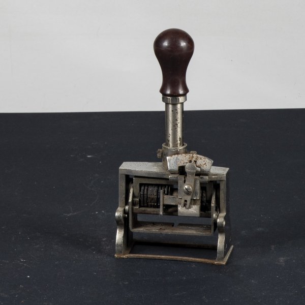 timbro numeratore vintage 