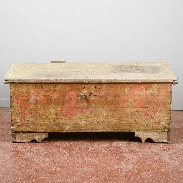 baule dipinto sul fronte