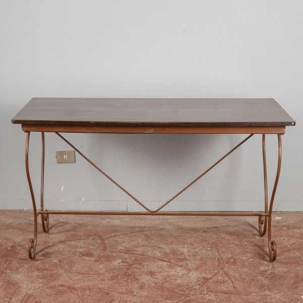 tavolo rustico ferro battuto anni 50
