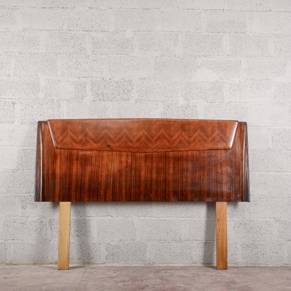 testa letto curva art deco