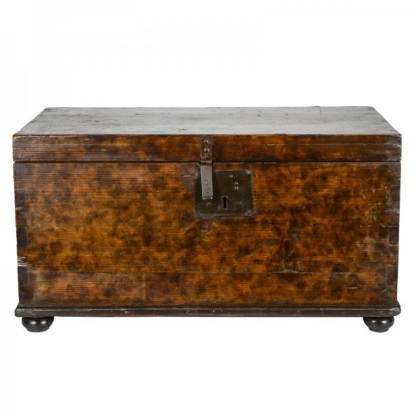 CASSA IN LEGNO MASSELLO MARCHE EPOCA '700