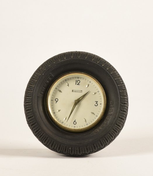 Orologio pubblicitario da tavolo Pirelli 1950 / 60