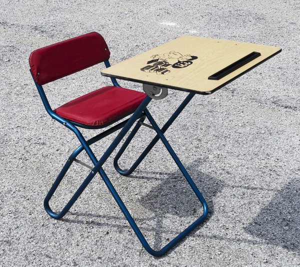 Sedia studio scrivania da bambino  pieghevole italia 1970