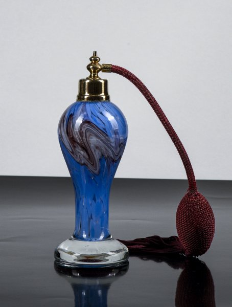 Bottiglia boccetta per profumo funzionante vetro Murano Italia 1990