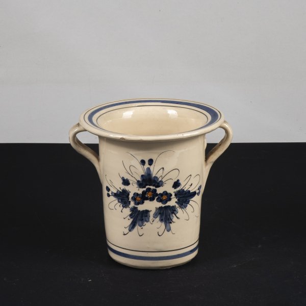 vaso ceramica decori a fiori