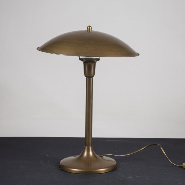 lampada da tavolo lettura studio scrivania abajour in metallo ottonato