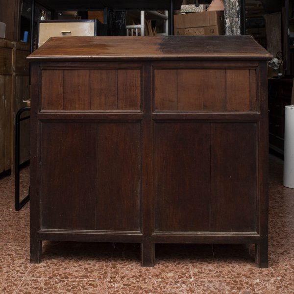 Mobile credenza contenitore legno  ciliegio piano ribalta incilanato Italia epoca fine 1700